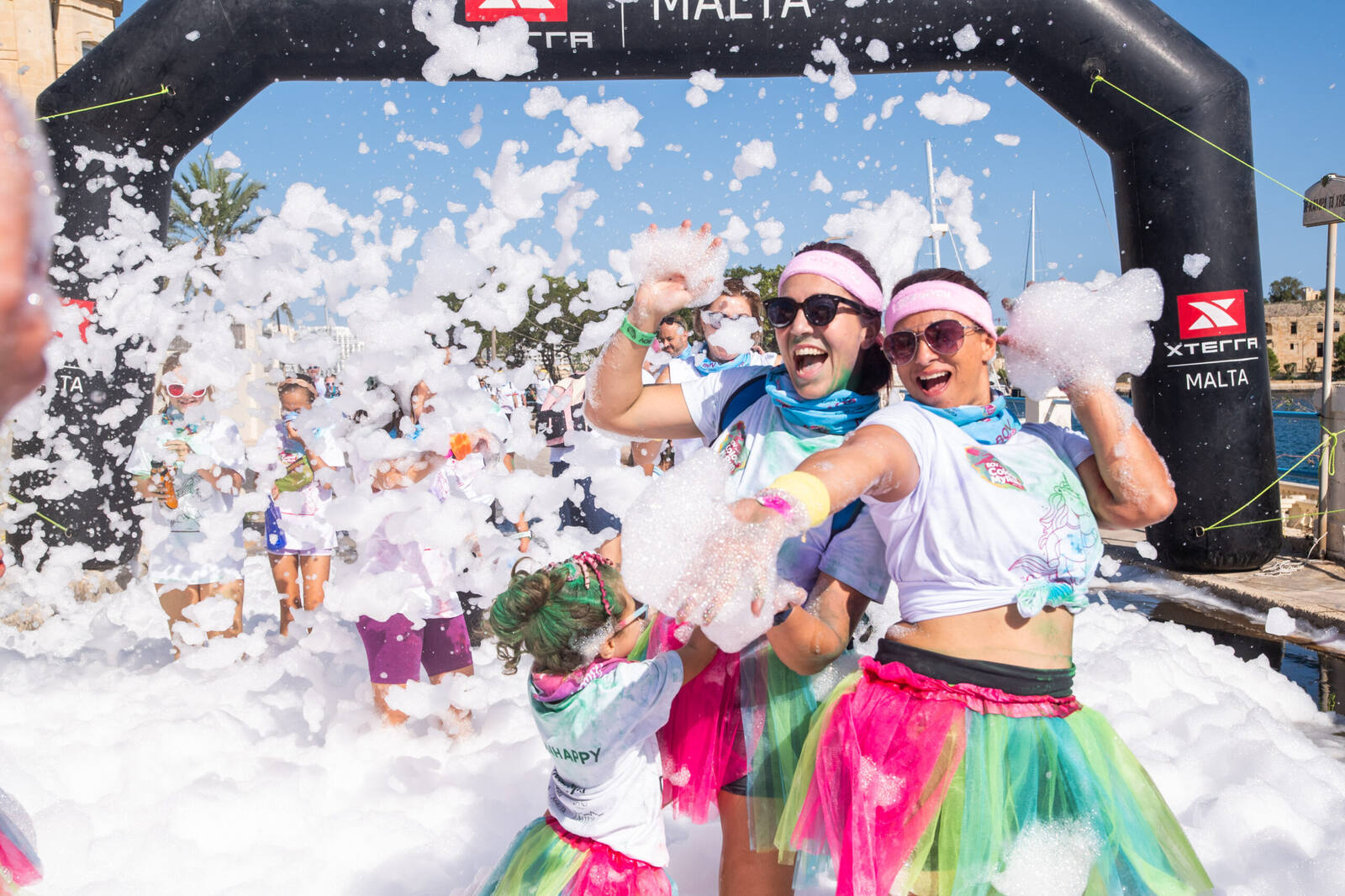 Foam pit celebrations
